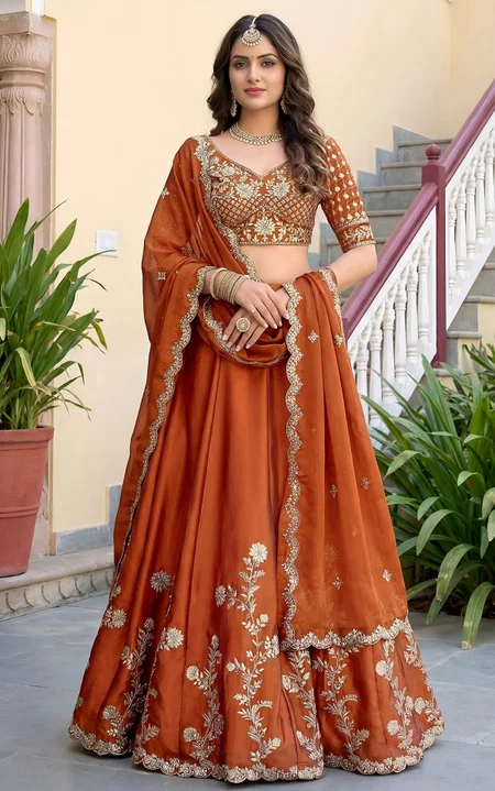 Orange Zeel Vol 36 Rangoli Silk With Sequence Work Lehenga Choli 5135